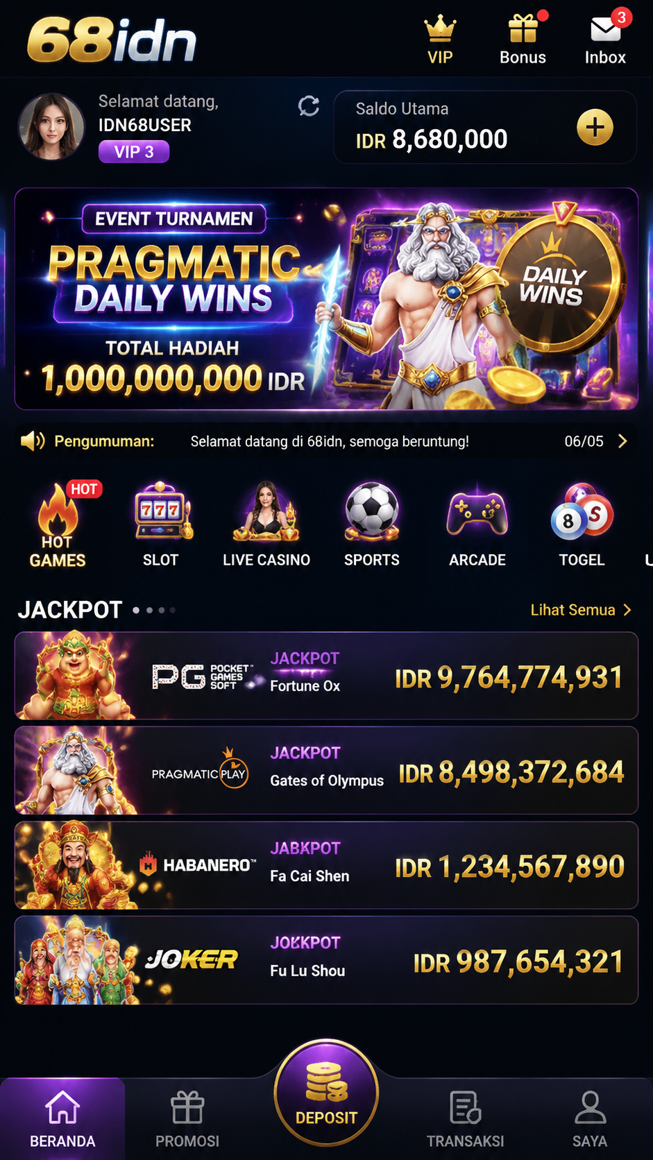 Screenshot 1 68idn